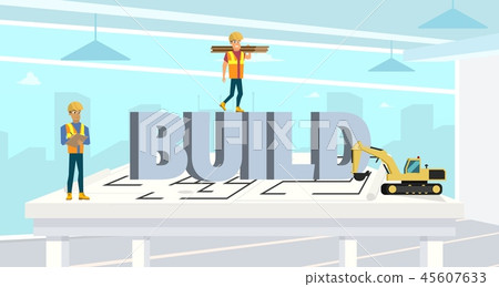 Concept Modern City Construction Buildings Concept Modern City Construction Buildings 45607633