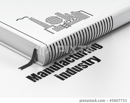 Manufacuring concept: book Oil And Gas Indusry, Manufacturing Industry on white background 45607733