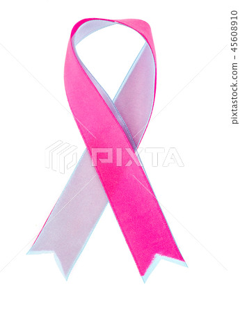 Pink and blue ribbons Pink and blue ribbons 45608910