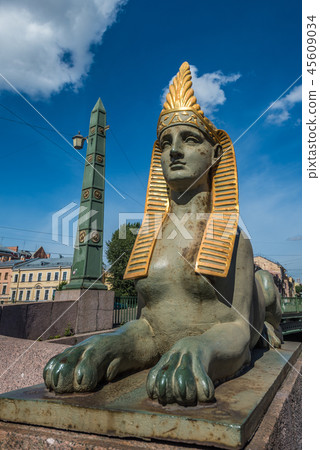 Sphinx of Egyptian bridge, Saint Petersburg 45609034