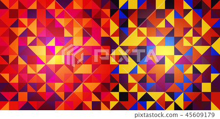 Set of abstract triangle pattern background advertising banner template 45609179