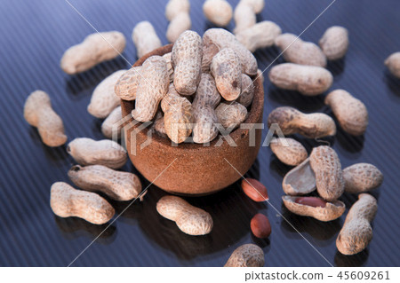 inshell peanuts in a glass inshell peanuts in a glass 45609261