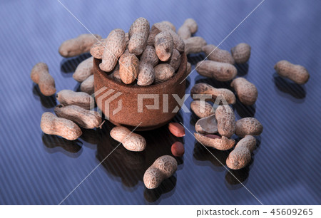 inshell peanuts in a glass inshell peanuts in a glass 45609265