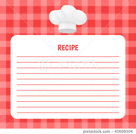 Recipe Chef Hat Icon Notebook Vector Illustration 45609304