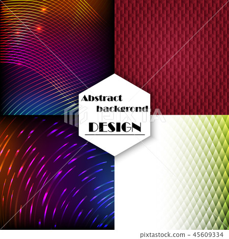 Colorful mosaic covers design. Minimal geometric pattern gradients. 45609334