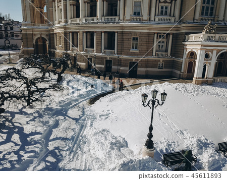 Odessa Opera and Ballet Theater with a bird's eye view Odessa Opera and Ballet Theater with a bird's eye view 45611893