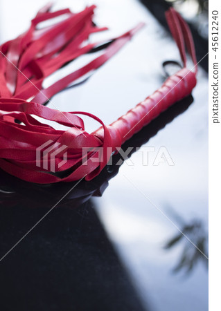 Bondage leather whip 45612240
