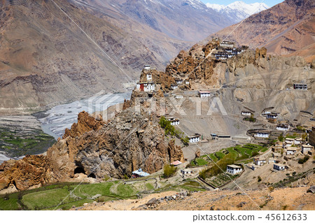 Dhankar Gompa Monastery in Himalayas 45612633