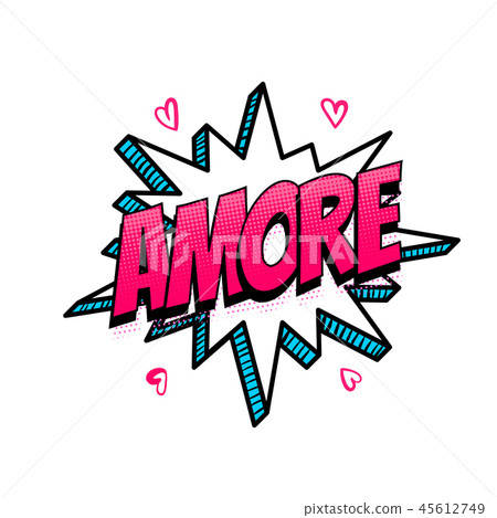 Spanish language comic text sound pop art 45612749