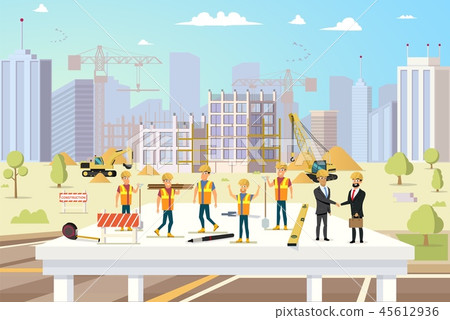 Concept Modern City Construction Buildings Concept Modern City Construction Buildings 45612936