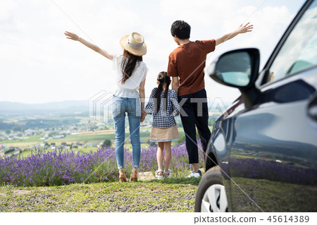 Flower field and family Flower field and family 45614389