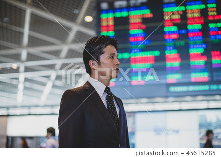 business man, airport, gents 45615285