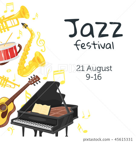 Jazz poster backgroun 45615331