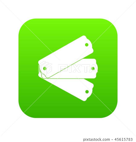 Three tags icon digital green Three tags icon digital green 45615783