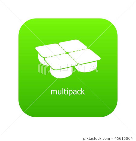 Many packages icon green vector Many packages icon green vector 45615864