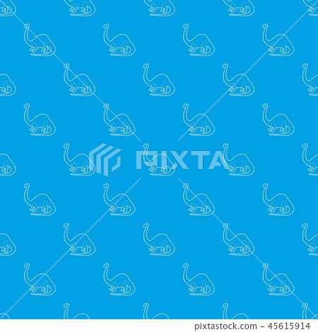 Apatosaurus dinosaur pattern vector seamless blue 45615914