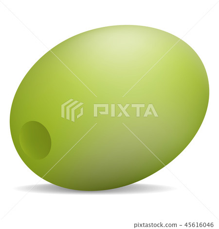 Natural green olive icon, realistic style Natural green olive icon, realistic style 45616046