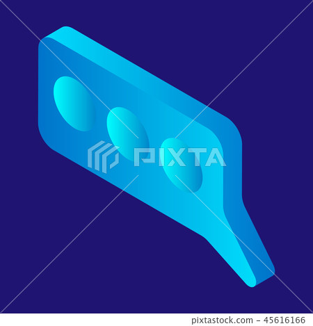 Speech bubble icon, isometric style 45616166