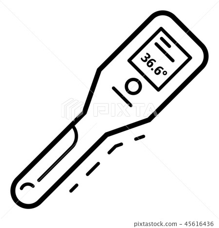 Body thermometer icon, outline style Body thermometer icon, outline style 45616436