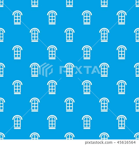 Semicircular window frame pattern vector seamless blue Semicircular window frame pattern vector seamless blue 45616564
