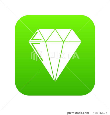 Diamond icon green vector Diamond icon green vector 45616624