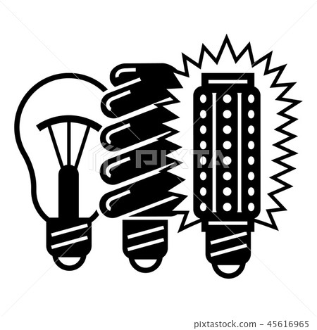 Generation bulb progress icon, simple style 45616965