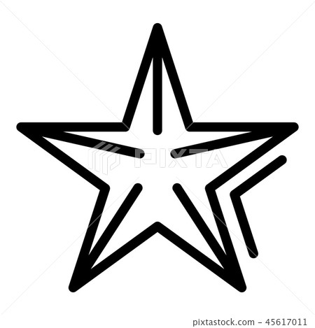 Sea star icon, outline style Sea star icon, outline style 45617011