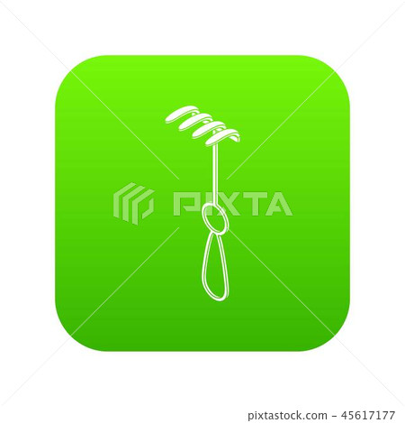 Medical sharp hook icon green vector Medical sharp hook icon green vector 45617177