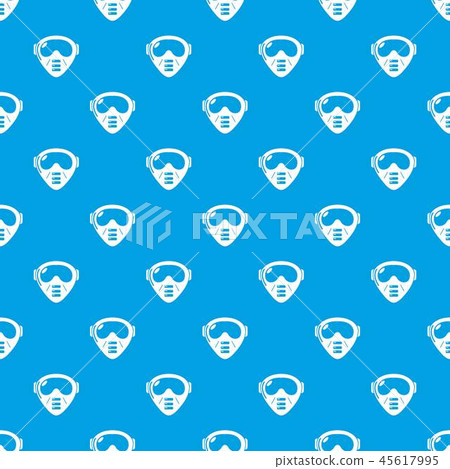 Paintball mask equipment pattern vector seamless blue Paintball mask equipment pattern vector seamless blue 45617995