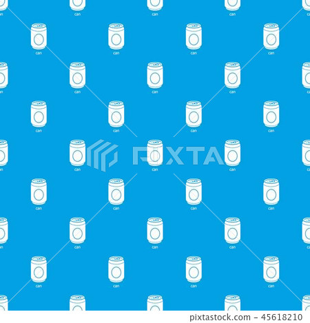 Can pattern vector seamless blue - Stock Illustration [45618210] - PIXTA