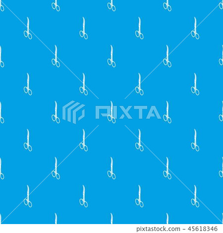 Hospital scissors pattern vector seamless blue 45618346