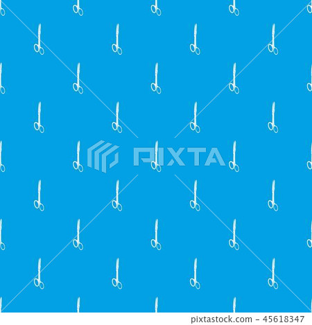 Medical scissors pattern vector seamless blue 45618347