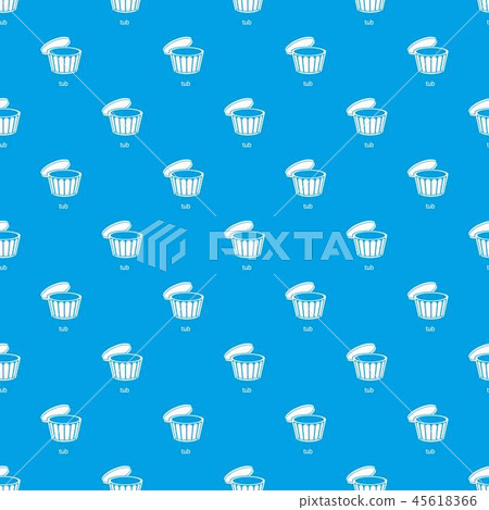 Tub pattern vector seamless blue 45618366