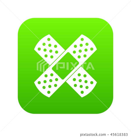 Patch icon digital green 45618383