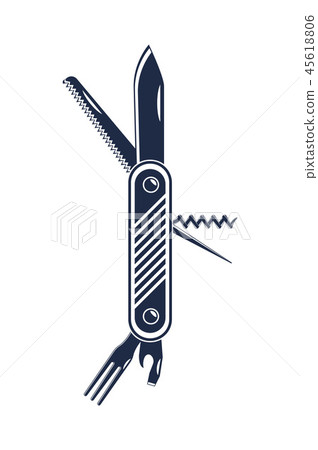 Adventure jackknife isolated icon 45618806