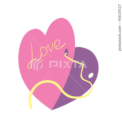 Happy valentine day icon with gift card Happy valentine day icon with gift card 45619527