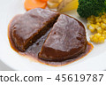 Demiglace hamburger steak 45619787