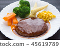 Demiglace hamburger steak 45619789