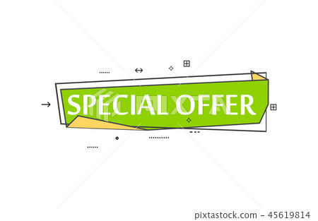 With The Offer Phrease Retail speech bubble with Special offer phrase - Stock Illustration ...