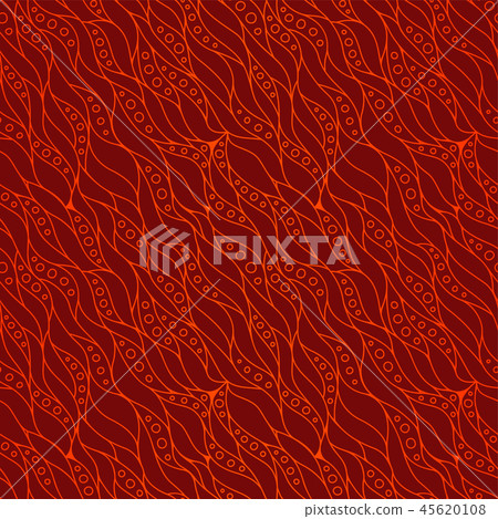 Hot red seamless pattern with decorative fire 45620108