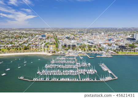Aerial photo of Geelong in Victoria, Australia 45621431
