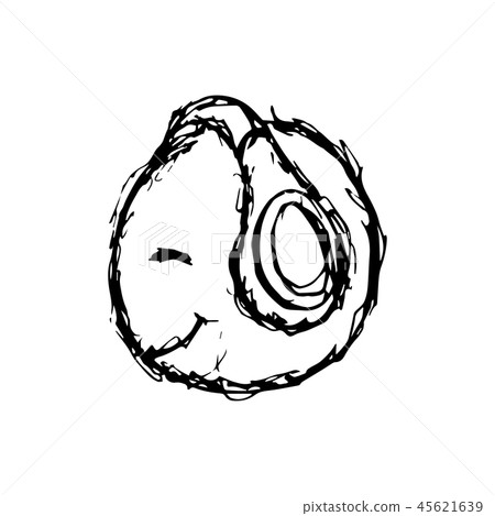Abstract scribble drawing of a music lovers. 45621639
