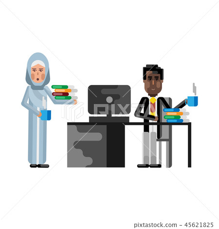 African businessman with coffee cup 45621825