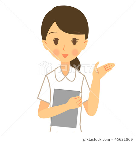 Occupation Nurse Female Guided by Left Hand Upper Body Occupation Nurse Female Guided by Left Hand Upper Body 45621869