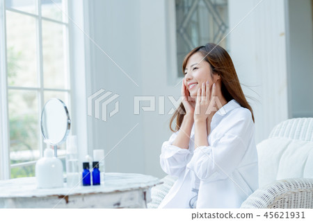 年輕女性，肖像，美的形象 45621931