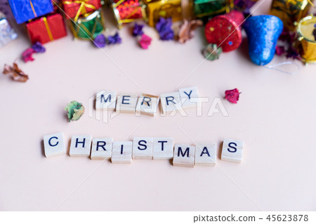 merry christmas word on wooden merry christmas word on wooden 45623878