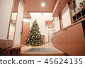 在一個大入口的大聖誕樹 45624135