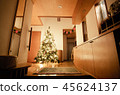 在一個大入口的大聖誕樹 45624137