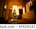 在一個大入口的大聖誕樹 45624142