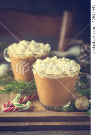 Cocoa with marshmallow 45625443
